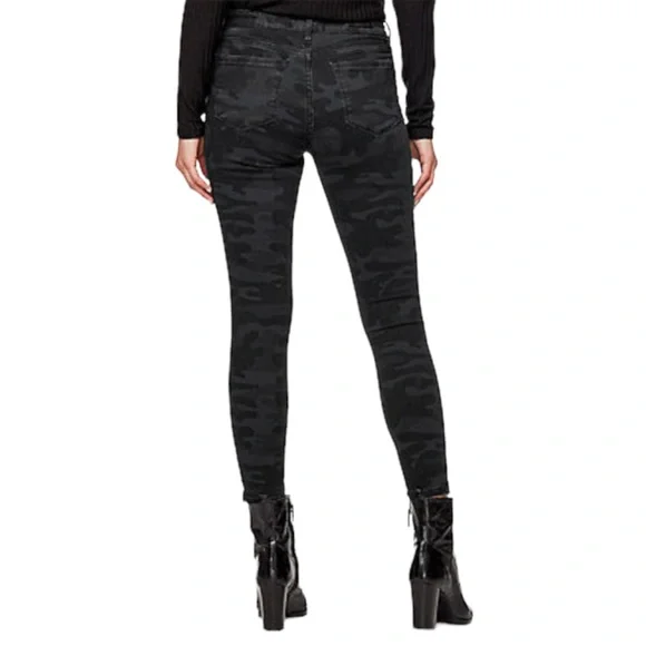 Social Standard by Sanctuary Women’s black camo ankle skinny jeans, Sz 4 - Picture 3 of 13